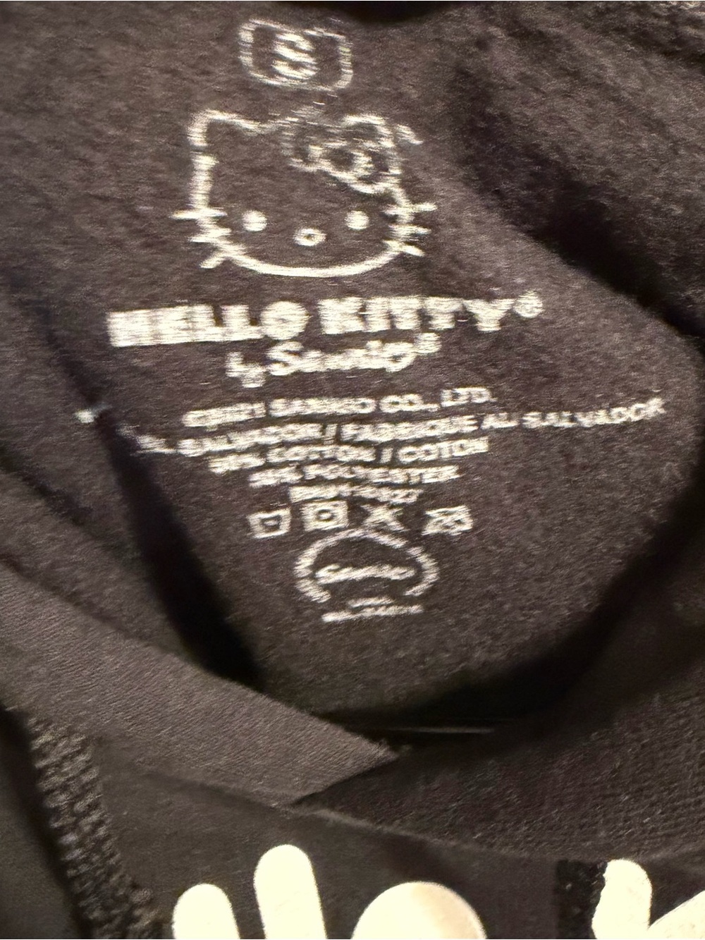 Sanrio Hello Kitty Black Tokyo Hoodie - Picture 6 of 6